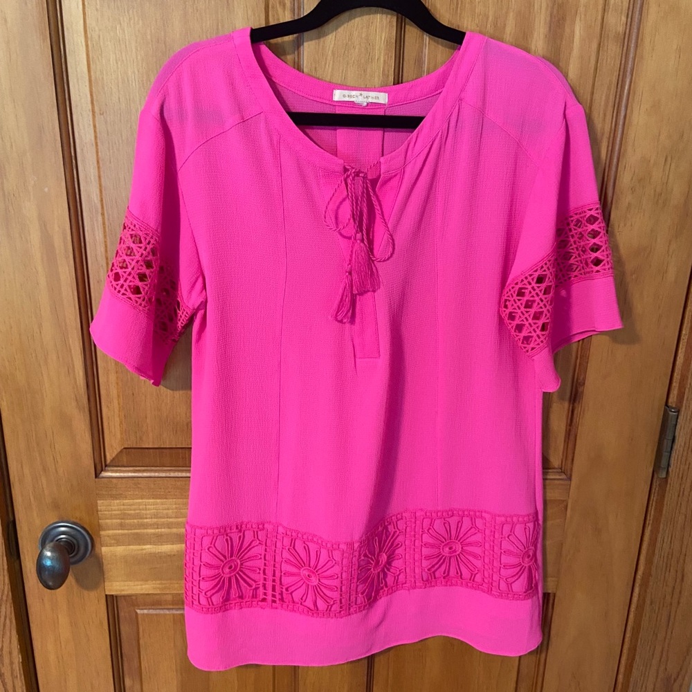 Gibson Latimer Pink Shift Dress/Swimsuit Cover Up